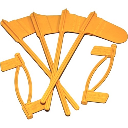 MTM PISTOL & RIFLE CHAMBER INDICATOR FLAGS 8-PACK YELLOW