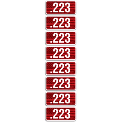 MTM AMMO CALIBER LABELS 223 8-PACK