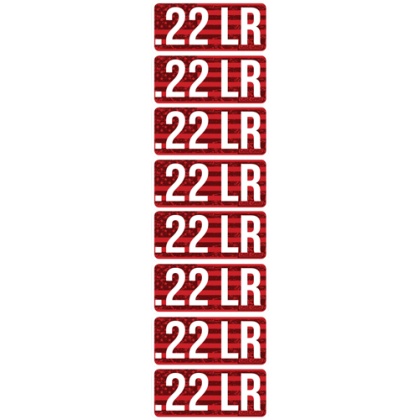 MTM AMMO CALIBER LABELS 22LR 8-PACK