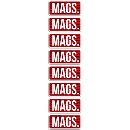 MTM AMMO CALIBER LABELS MAGS 8-PACK