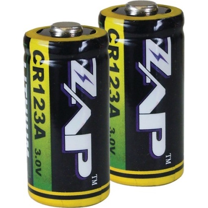 PSP ZAP CR123A BATTERIES LITHIUM 2-PACK