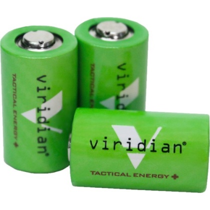 VIRIDIAN LITHIUM BATTERY CR2 3-PACK FITS C-SERIES