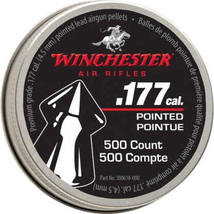 WINCHESTER 177 POINTED PELLET 500 COUNT TIN 6 PACK CASE