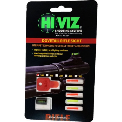 HIVIZ RIFLE FRONT SIGHT FOR 3/8\