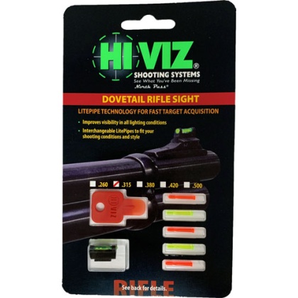 HIVIZ RIFLE FRONT SIGHT FOR 3/8\