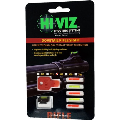 HIVIZ RIFLE FRONT SIGHT FOR 3/8\