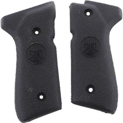 BERETTA GRIPS 92/96 SERIES RUBBER SMOOTH BLACK