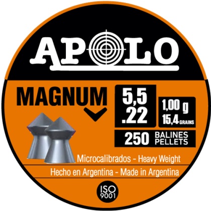 HATSAN APOLO 22 MAGNUM 15.4 GRAIN 250 PACK