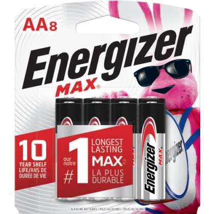 ENERGIZER MAX BATTERIES AA 8-PACK