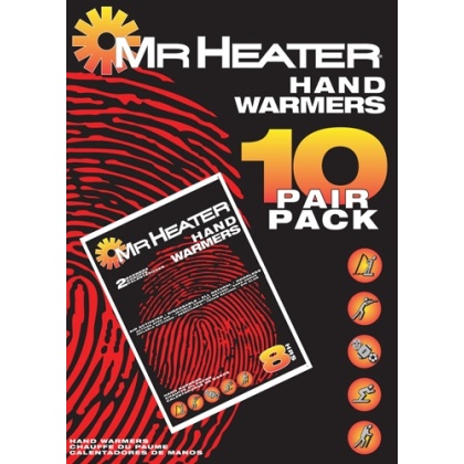 MR.HEATER HAND WARMERS 10 PAIRS PER PACK