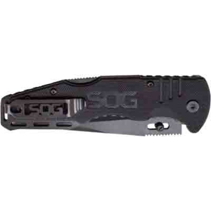 SOG KNIFE SALUTE HARDCASED BLACK 3.6\