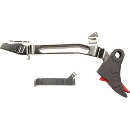 ZEV PRO FLAT FACE TRIGGER BAR KIT SMALL BLACK/RED