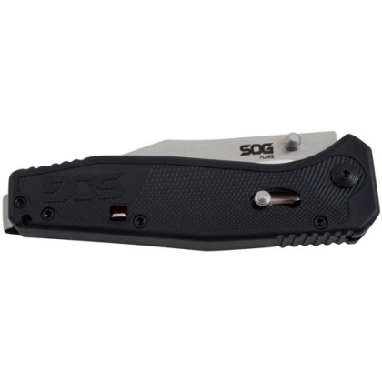 SOG KNIFE FLARE SATIN POLISH STRAIGHT EDGE 3.5\