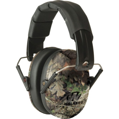 WALKERS MUFF SHOOTING PASSIVE PRO-LOW PROFILE 22dB MOSSY OAK