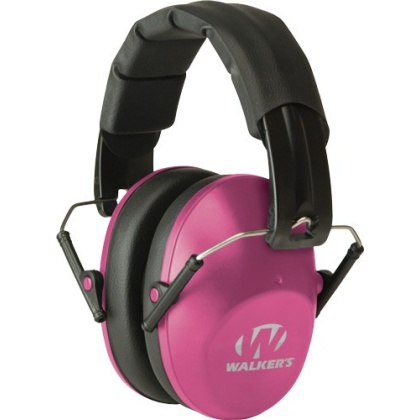 WALKERS MUFF SHOOTING PASSIVE PRO-LOW PROFILE 22dB PINK