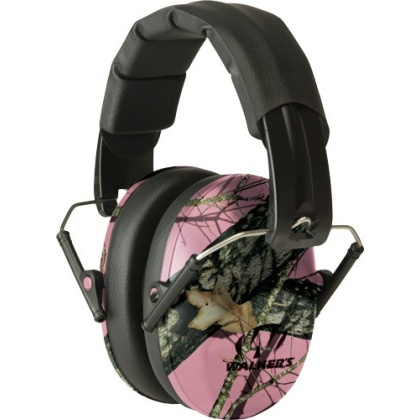 WALKERS MUFF SHOOTING PASSIVE PRO-LOW PROFILE 22dB PINK CAMO