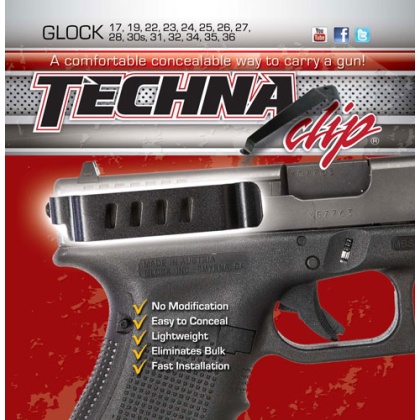 TECHNA CLIP HANDGUN RETENTION CLIP FOR GLOCK 202121SF29+