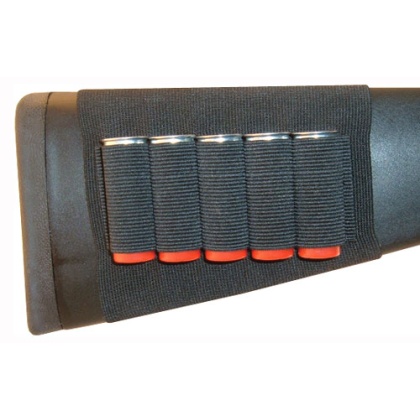 GROVTEC SHOTGUN SHELL HOLDER BUTTSTOCK SLEEVE OPEN STYLE BK