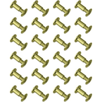 GROVTEC BRASS CHICAGO SCREWS 24-PACK