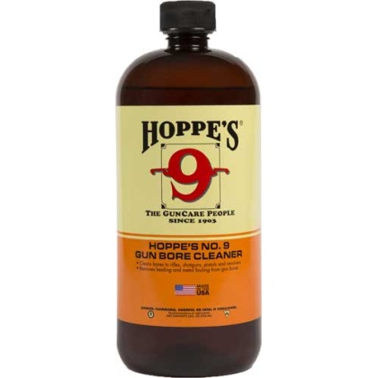 HOPPES #9 GUN BORE CLEANER 32OZ BOTTLE