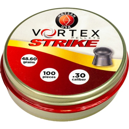 HATSAN VORTEX STRIKE PELLETS 30 48.60GR 100 PER TIN