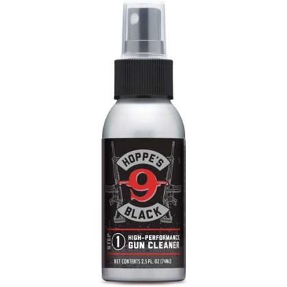 HOPPES BLACK GUN CLEANER 2 OZ. ALUMINIUM PUMP BOTTLE