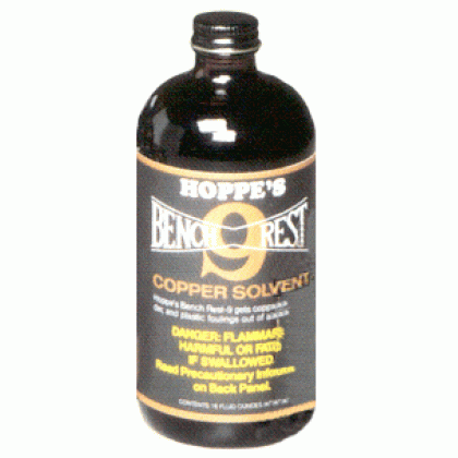 HOPPES BR#9 BENCHREST SOLVENT 16OZ. BOTTLE