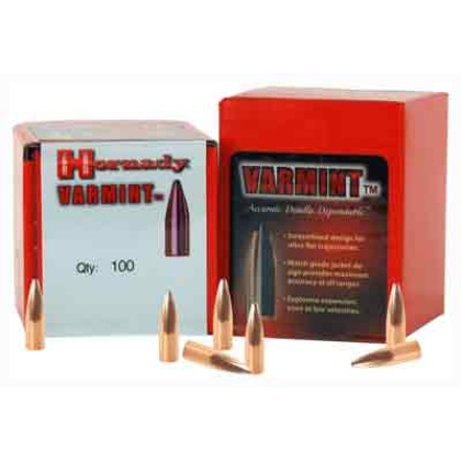 HORNADY BULLETS 22 CAL .224 50GR JSP 100CT 40BX/CS