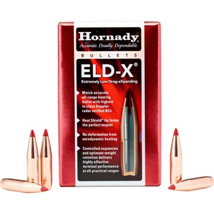 HORNADY BULLETS 6MM .243 90GR. ELD-X 100CT 25BX/CS