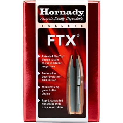 HORNADY BULLETS 30 CAL .308 135GR FTX 100CT 15BX/CS