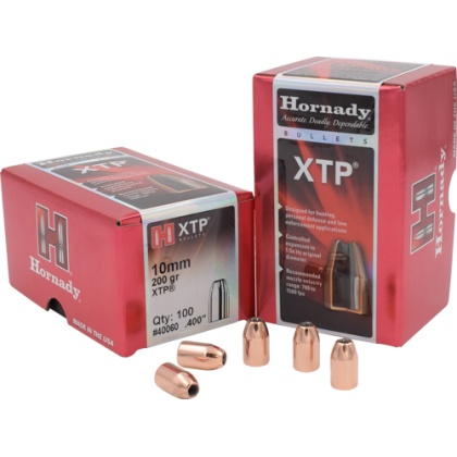 HORNADY BULLETS 10MM .400 CAL 200GR XTP 100CT 15BX/CS