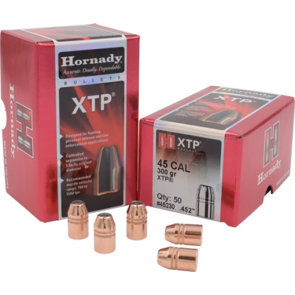 HORNADY BULLETS 45 CAL .452 300GR XTP 50CT 15BX/CS