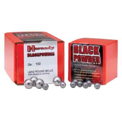 HORNADY .375 .36 CALIBER ROUND BALL 100CT 40BX/CS