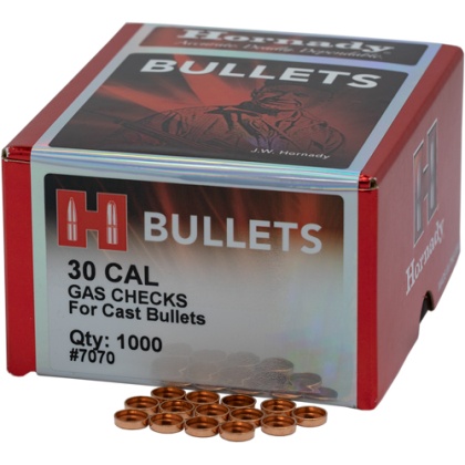 HORNADY GAS CHECKS .30 CALIBER 1000CT 15BX/CS