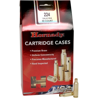 HORNADY UNPRIMED CASES 224 VALKYRIE 50 PACK 5PK/CS