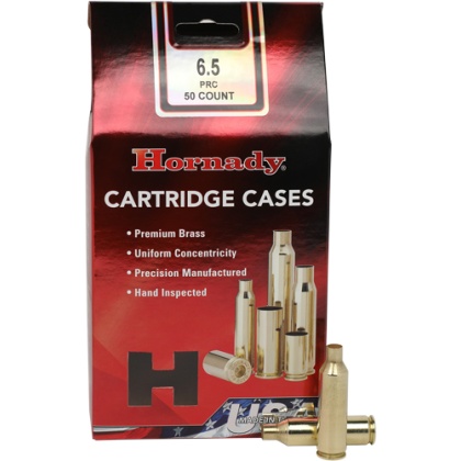 HORNADY UNPRIMED CASES 6.5 PRC 50 PACK 5PK/CS