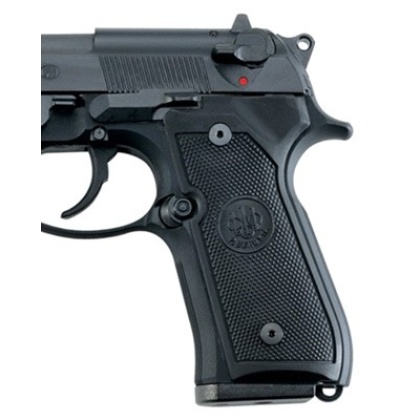 BERETTA GRIPS 92/96 FACTORY BLACK PLASTIC