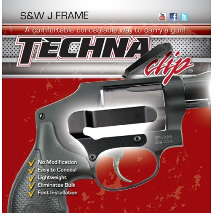 TECHNA CLIP HANDGUN RETENTION CLIP S&W J-FRAME RIGHT