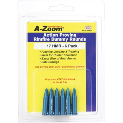 A-ZOOM TRAINING ROUNDS .17HMR ALUMINUM 6-PACK