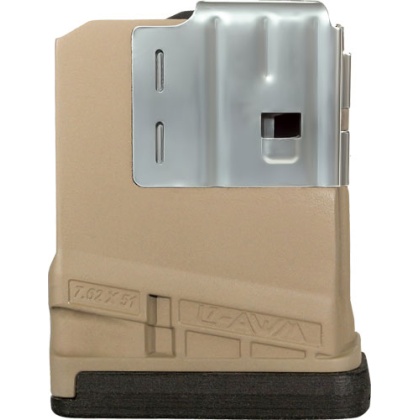 LANCER MAGAZINE L7AWM SR-25 7.62X51 5RD OPAQUE FDE