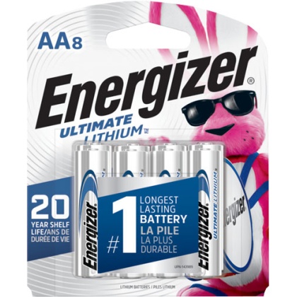 ENERGIZER ULTIMATE LITHIUM BATTERIES AA 8-PACK