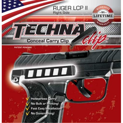 TECHNA CLIP HANDGUN RETENTION CLIP RUGER LCP II RIGHT SIDE