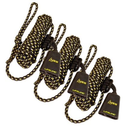 HSS LIFELINE 30\' W/SINGLE CARABINER 3PK