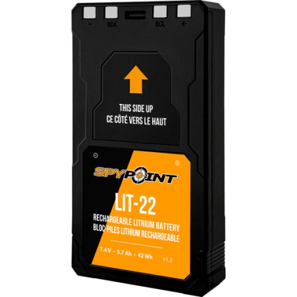 SPYPOINT LITHIUM BATTERY PACK LIT-22 7.4 VOLT