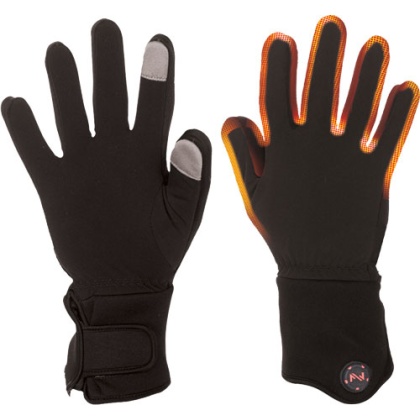 MOBILE WARMING UNISEX HEATED GLOVE LINER BLACK LARGE