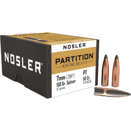 NOSLER BULLETS 7MM .284 150GR PARTITION 50CT