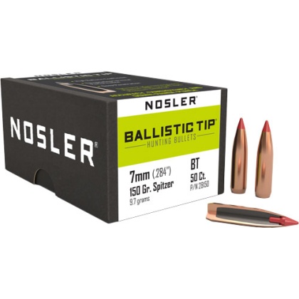 NOSLER BULLETS 7MM .284 150GR BALLISTIC TIP 50CT