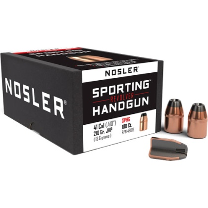 NOSLER BULLETS 41 CAL .410 210GR JHP 100CT