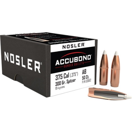 NOSLER BULLETS 375 CAL .375 300GR ACCUBOND 50CT