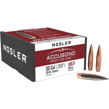 NOSLER BULLETS 30 CAL .308 210GR ACCUBOND LR 100CT